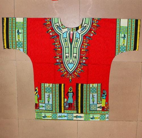 African printed 100% cotton Dashiki T-shirts for unisex (MADE IN THAILAND)