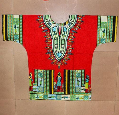 African printed 100% cotton Dashiki T-shirts for unisex (MADE IN THAILAND)