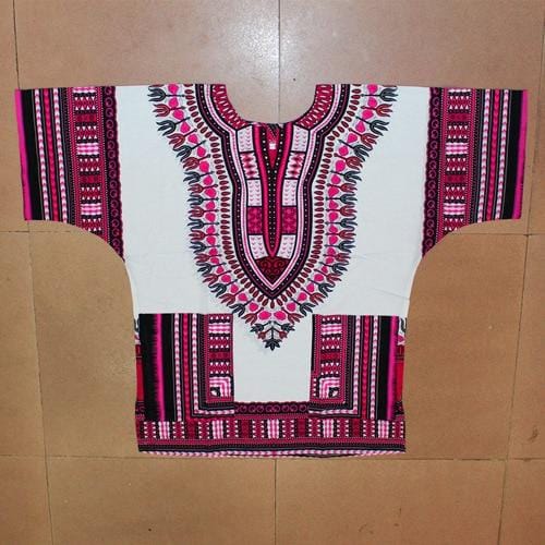 African printed 100% cotton Dashiki T-shirts for unisex (MADE IN THAILAND)