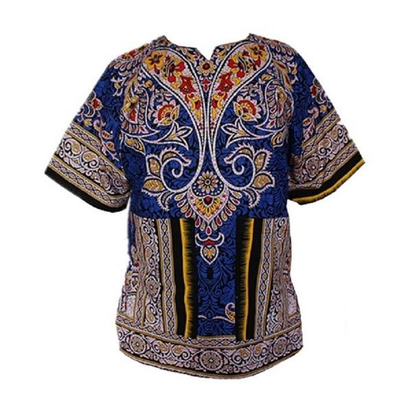 African printed 100% cotton Dashiki T-shirts for unisex (MADE IN THAILAND)