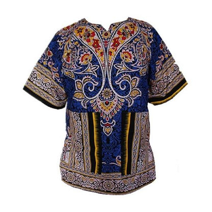 African printed 100% cotton Dashiki T-shirts for unisex (MADE IN THAILAND)