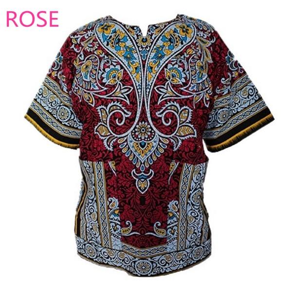 African printed 100% cotton Dashiki T-shirts for unisex (MADE IN THAILAND)