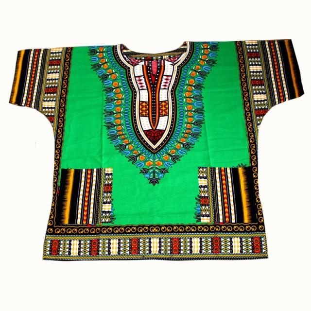 African printed 100% cotton Dashiki T-shirts for unisex (MADE IN THAILAND)