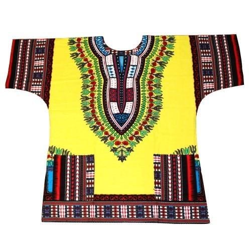 African printed 100% cotton Dashiki T-shirts for unisex (MADE IN THAILAND)