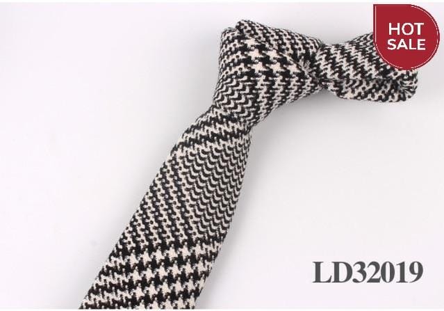 New Plaid Cotton Ties Skinny Causal Neck tie For Men Suits Mens Slim Necktie For Business Cravats 7cm Width Groom Neckties